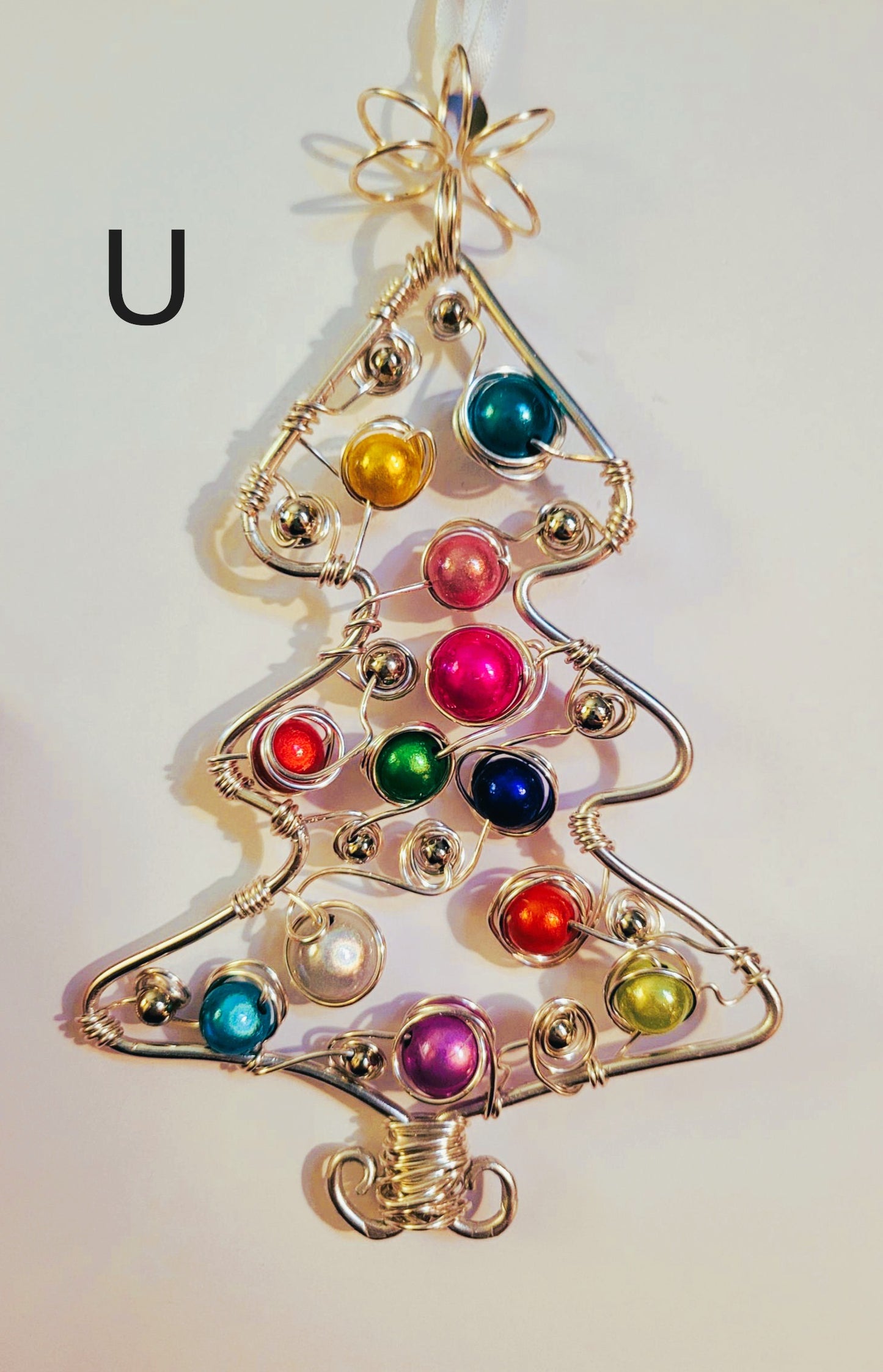 Hand Crafted Wire Tree ornaments