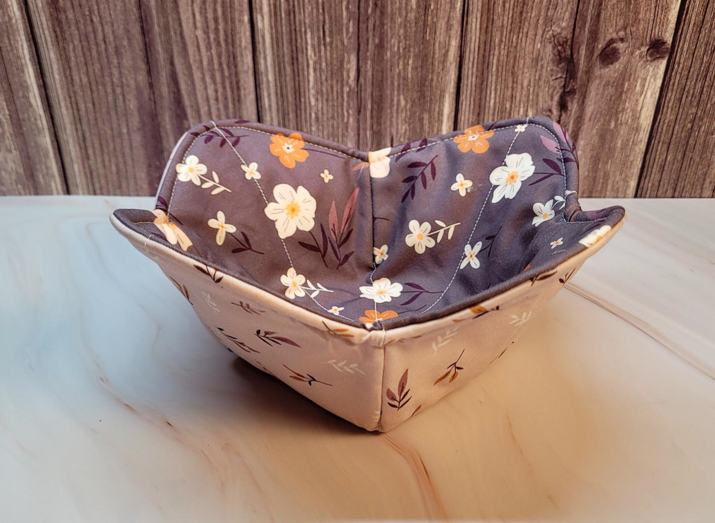 Quilted Fabric Bowl Cozy, set of 2