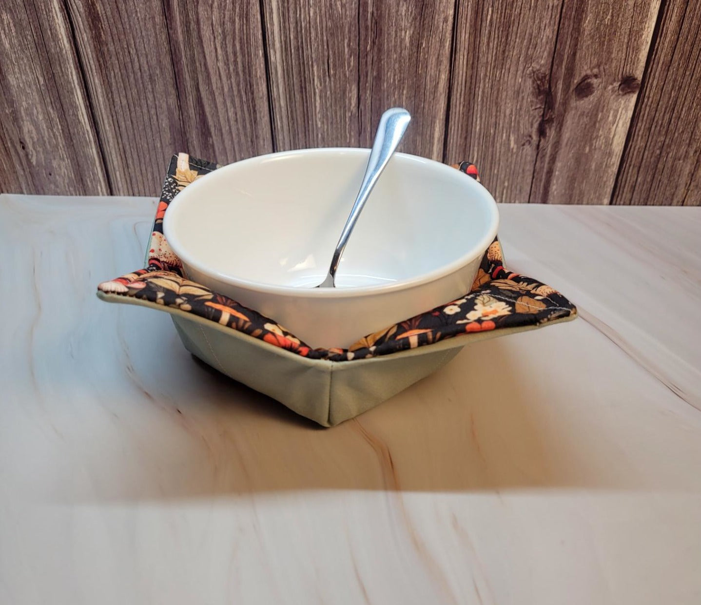 Quilted Fabric Bowl Cozy, set #8