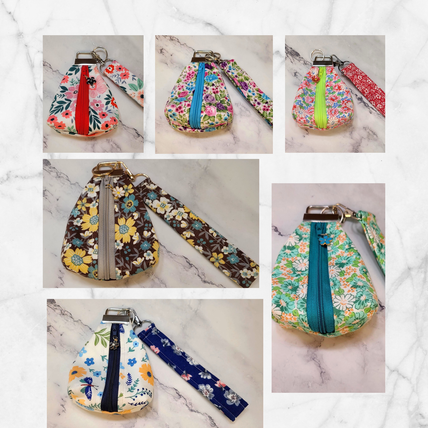 Key chains, pouches & wristlet sets