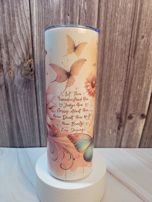 Let Them...insulated 20 oz. steel tumbler