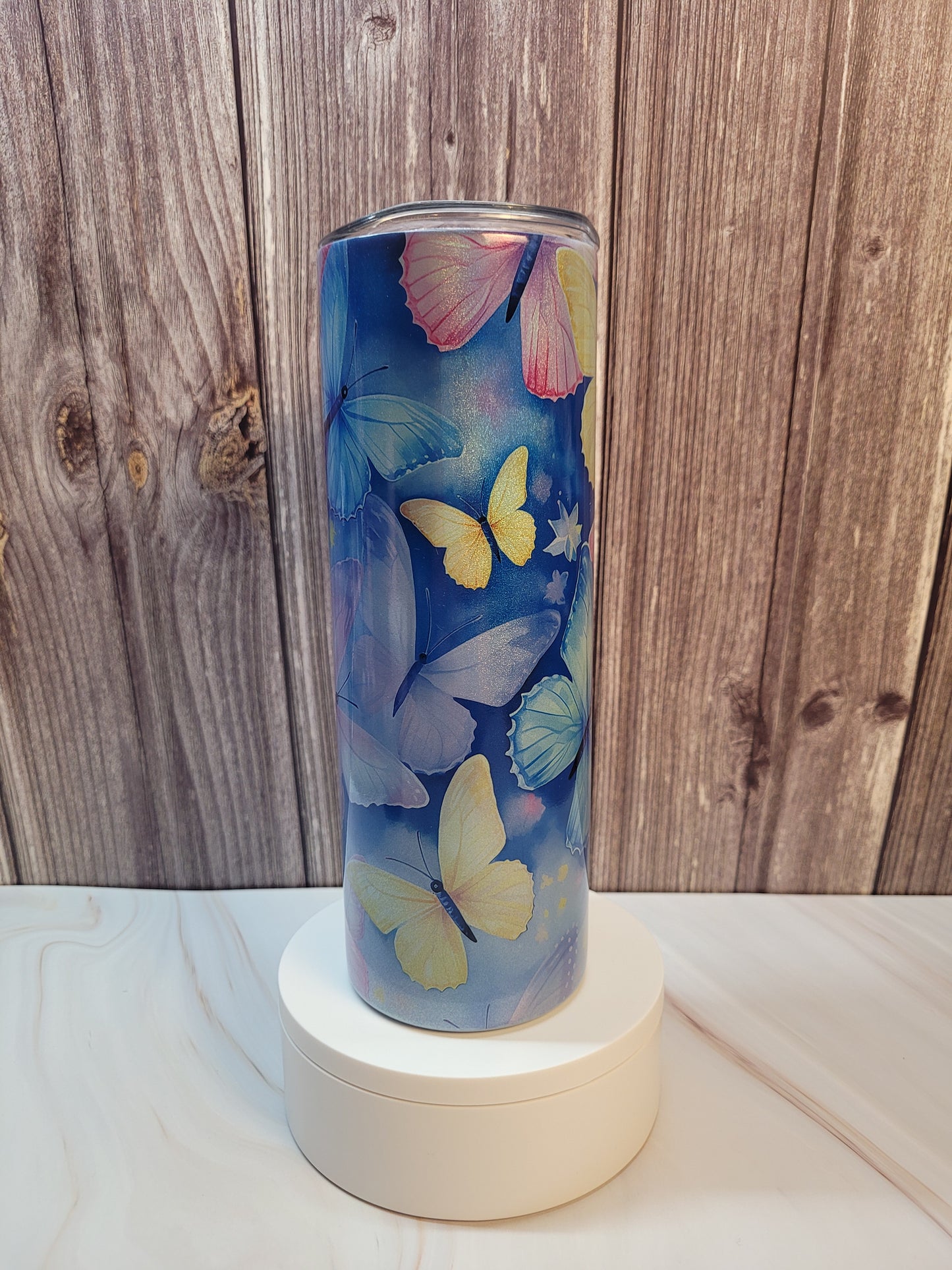 Butterflies insulated 20 oz. steel tumbler