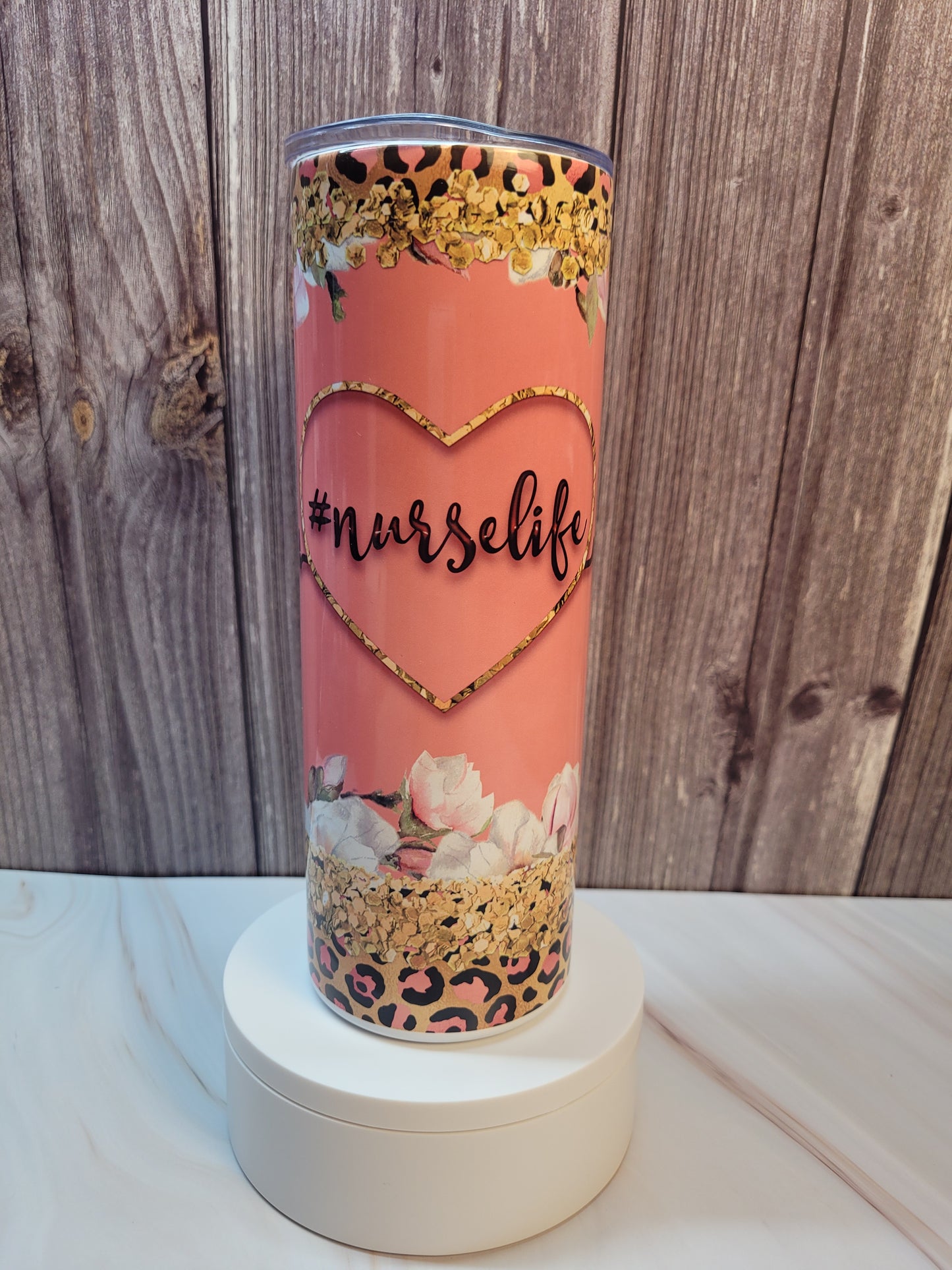 Nurse Life insulated 20 oz. steel tumbler