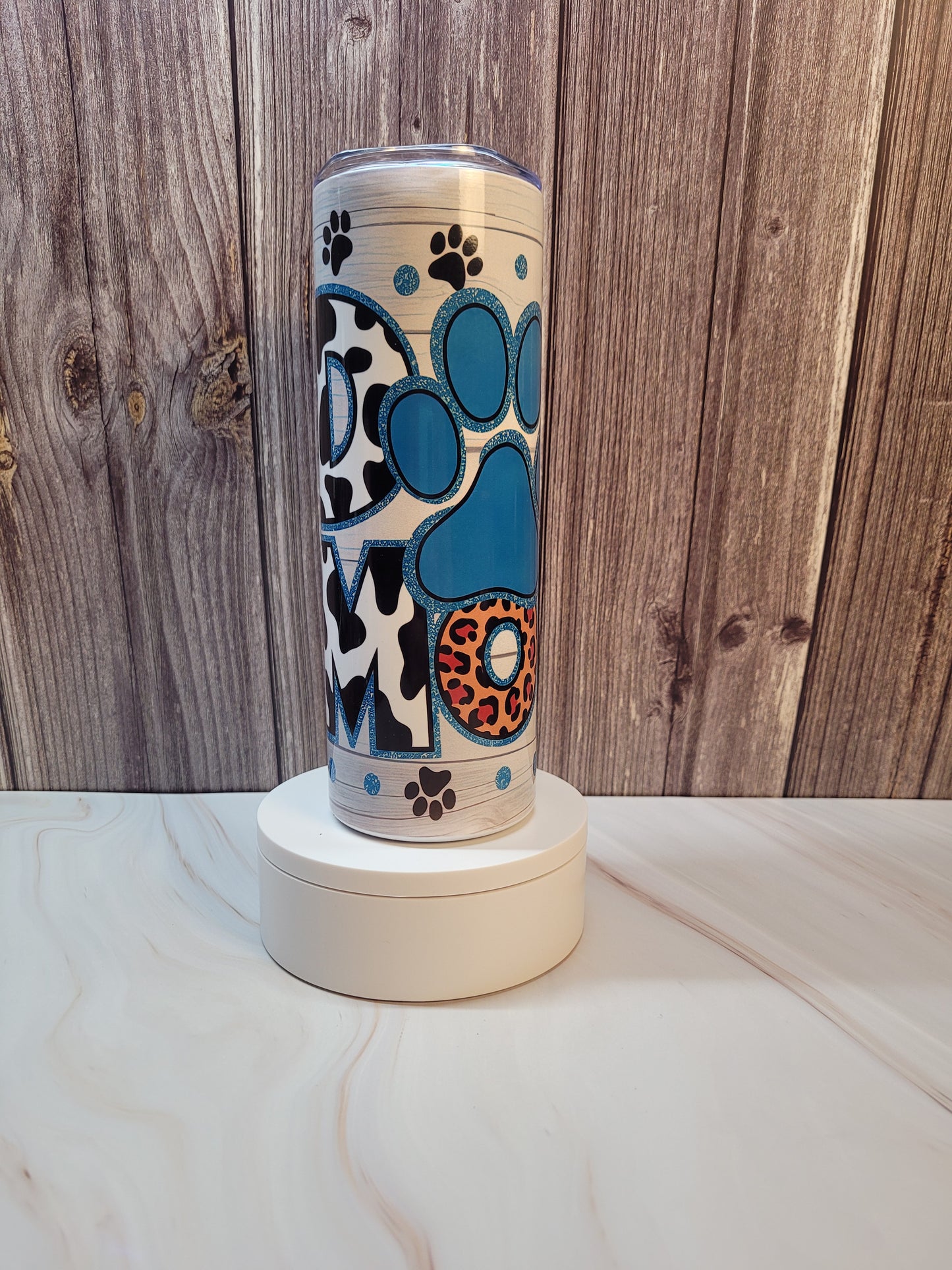 Dog Mom insulated 20 oz. steel tumbler