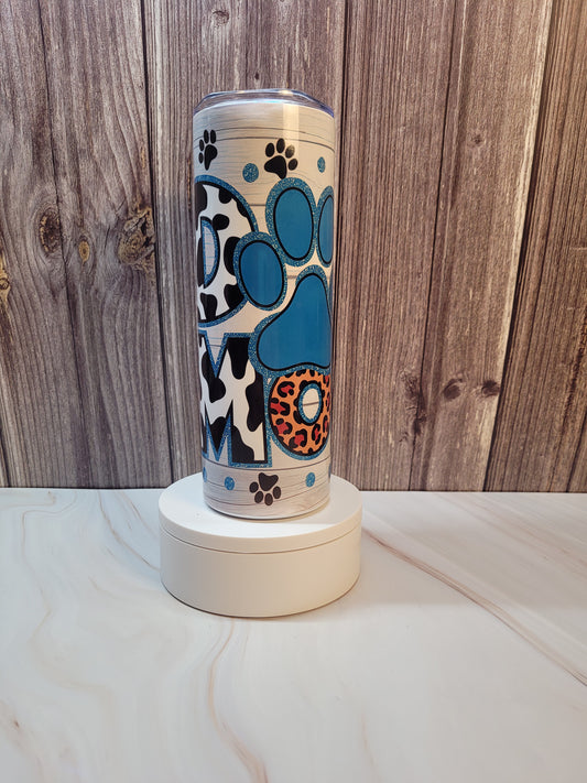 Dog Mom insulated 20 oz. steel tumbler