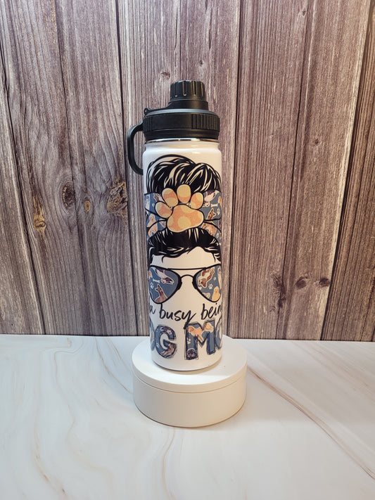 Dog Mom insulated 20 oz. steel water bottle