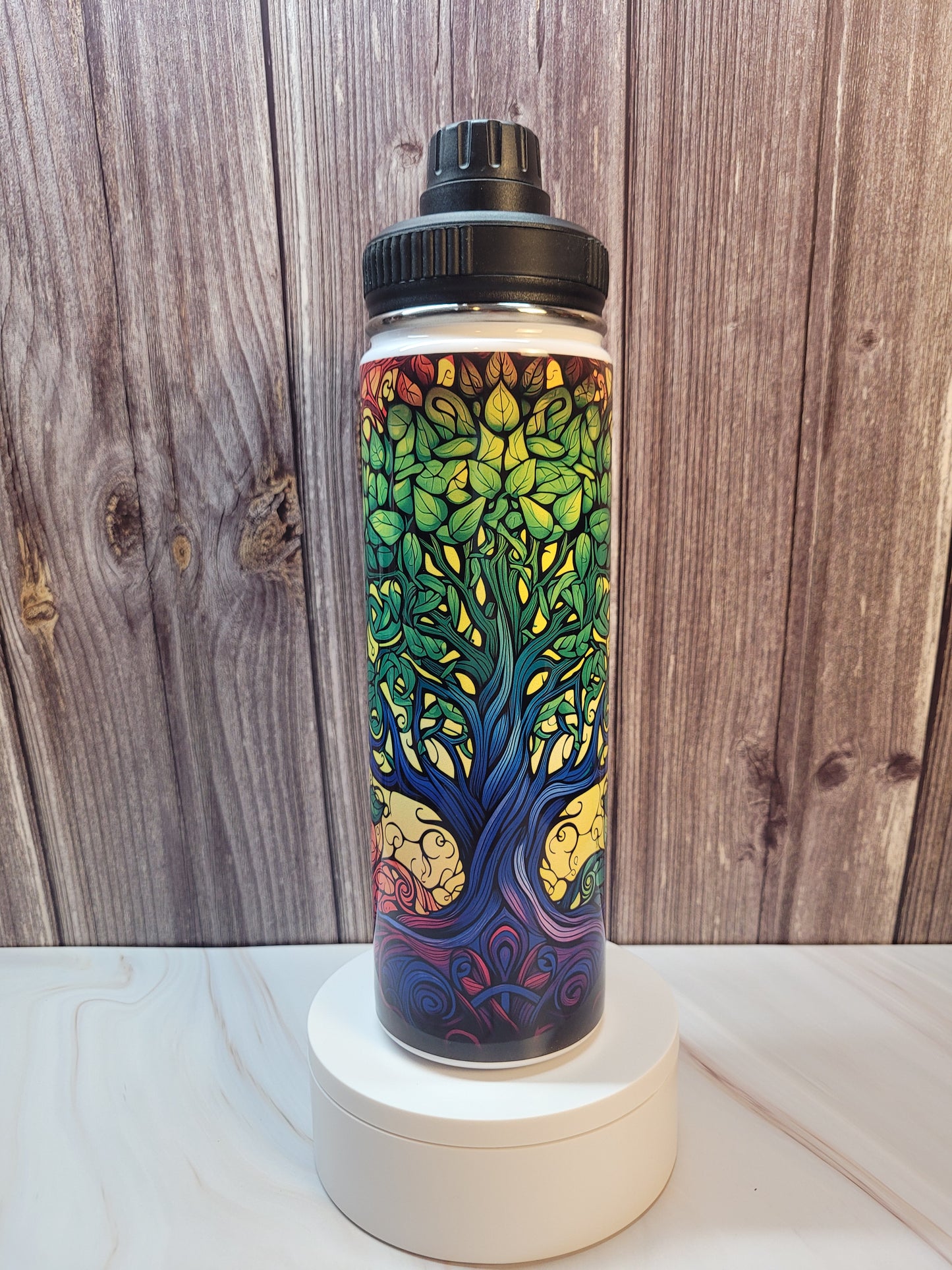 Tree of Life insulated 20 oz. steel water bottle