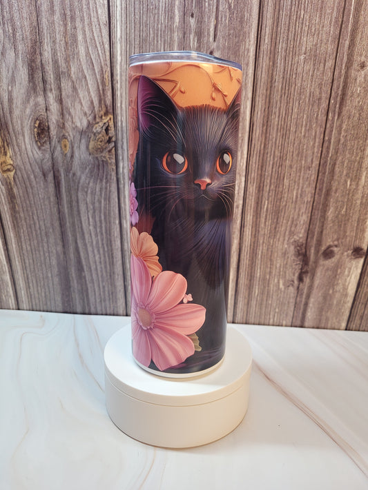 Black kitten insulated 20 oz. steel