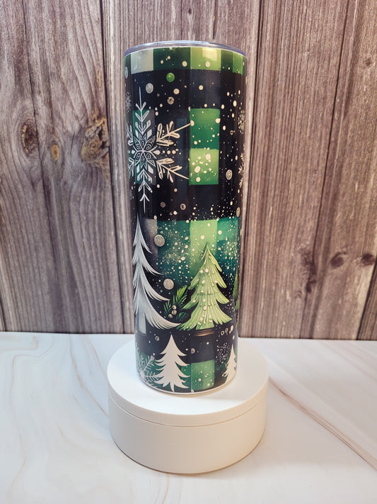 Green Christmas trees insulated 20 oz. steel