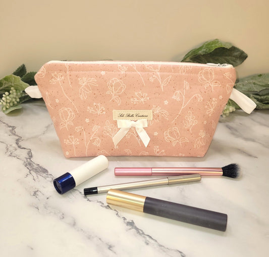 Petite Petals makeup pouch, travel must-haves, cosmetic bag