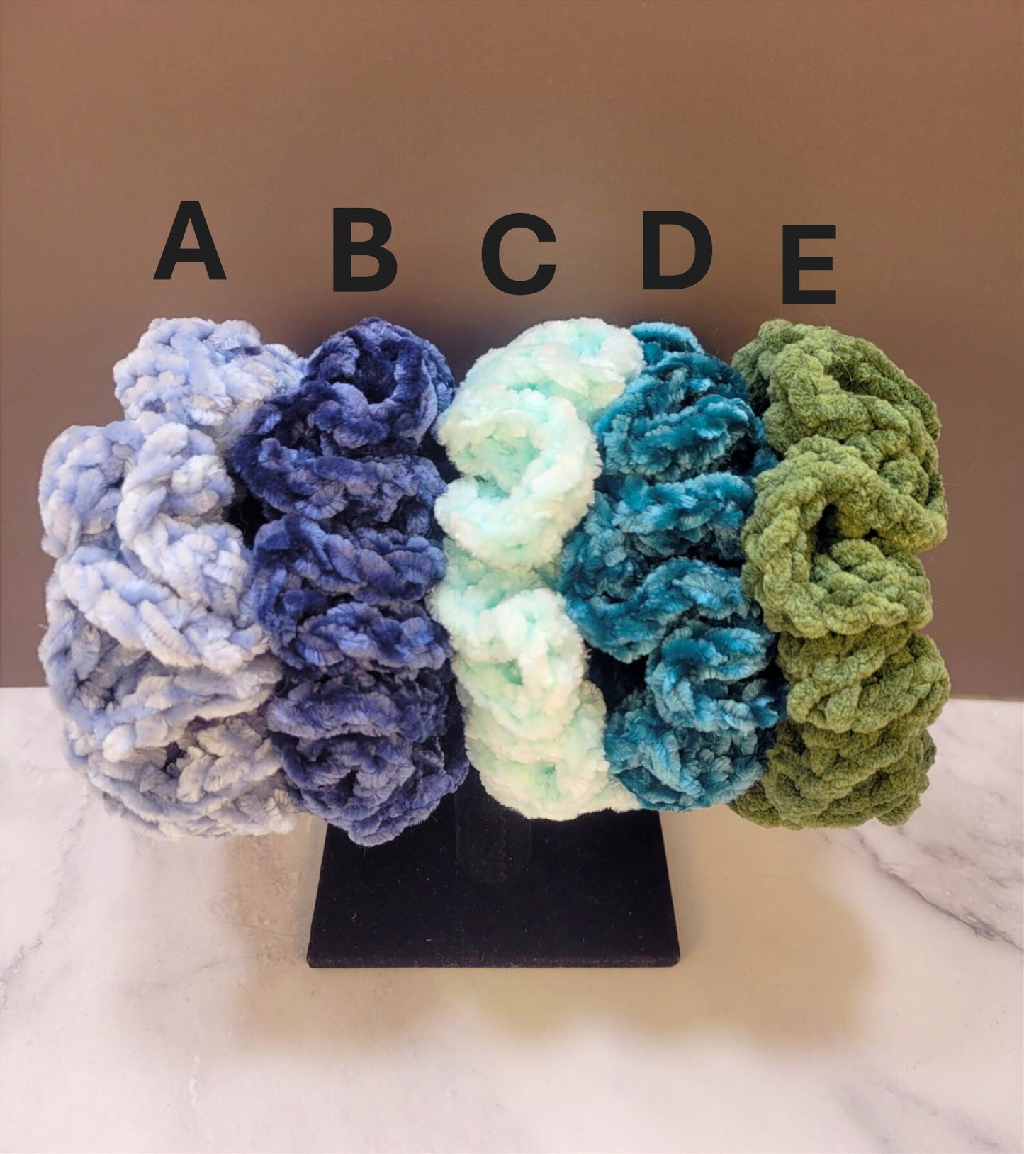 Crocheted Hair Scrunchies