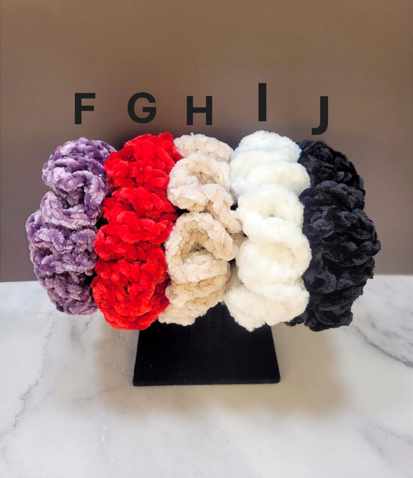 Crocheted Hair Scrunchies