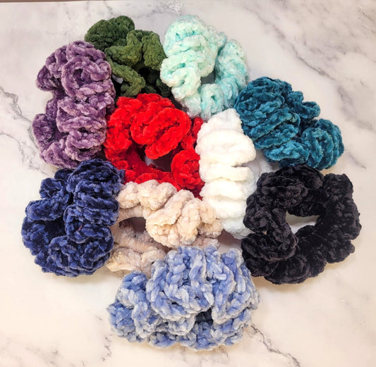 Crocheted Hair Scrunchies