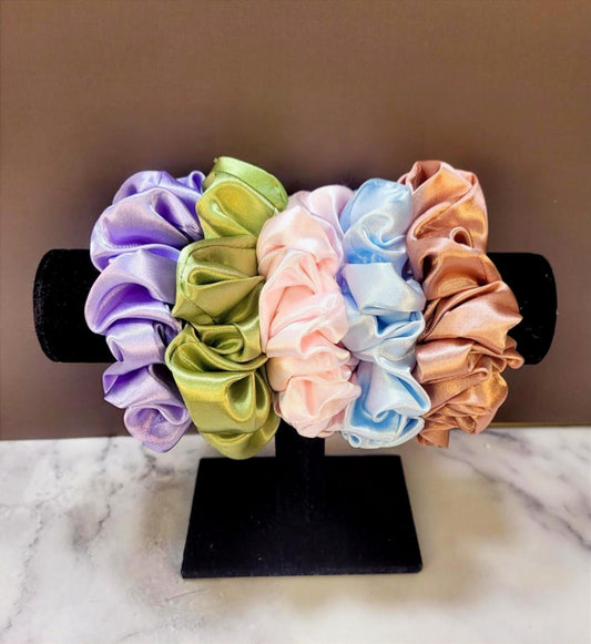 Satin Hair Scrunchies