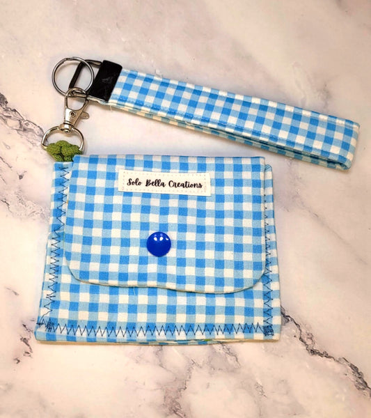 Tri-Fold wallet, wristlet combo