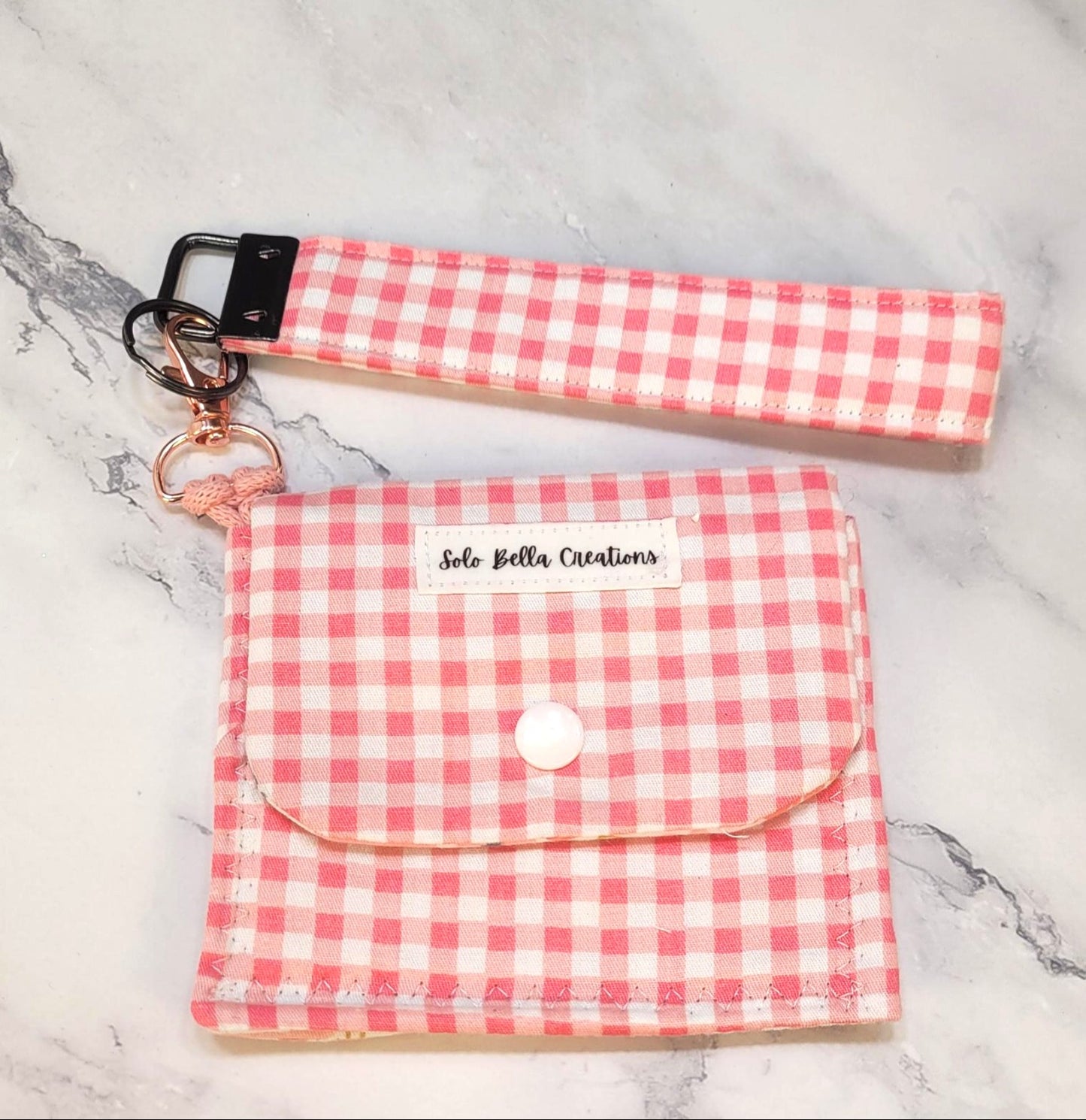 Tri-Fold wallet, wristlet combo