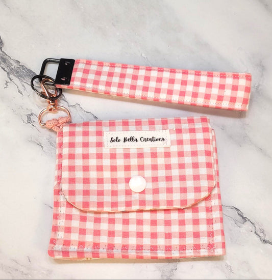 Tri-Fold wallet, wristlet combo