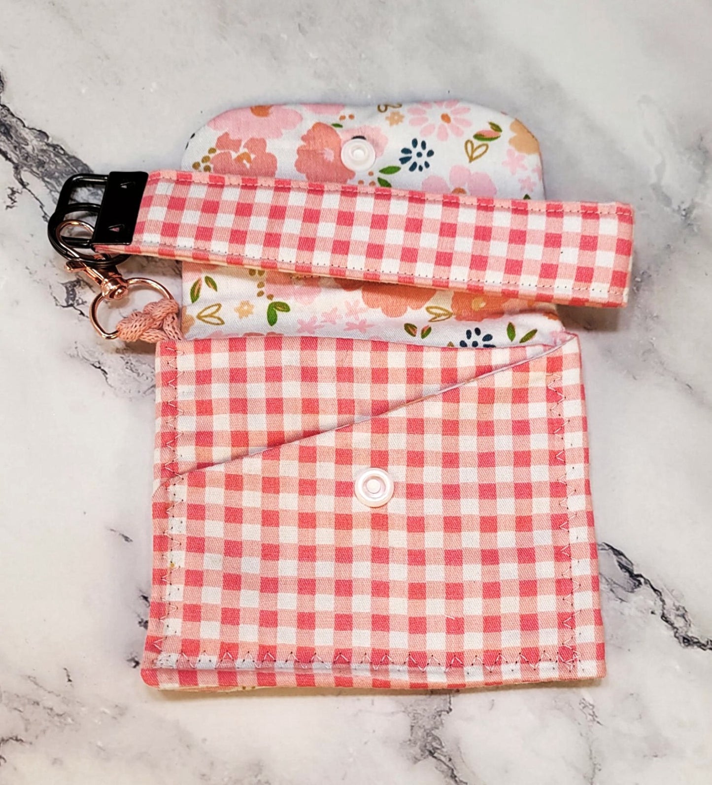 Tri-Fold wallet, wristlet combo