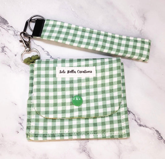 Tri-Fold wallet, wristlet combo