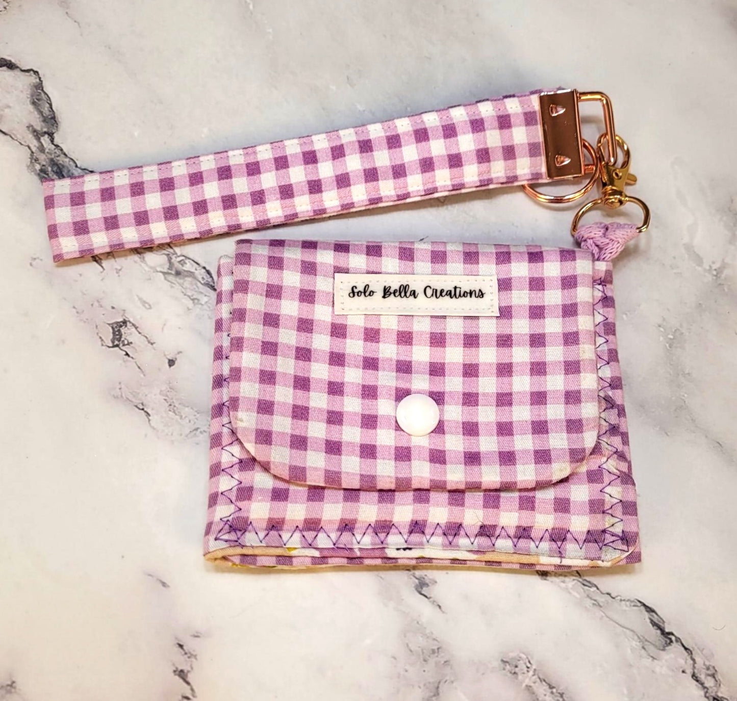 Tri-Fold wallet, wristlet combo