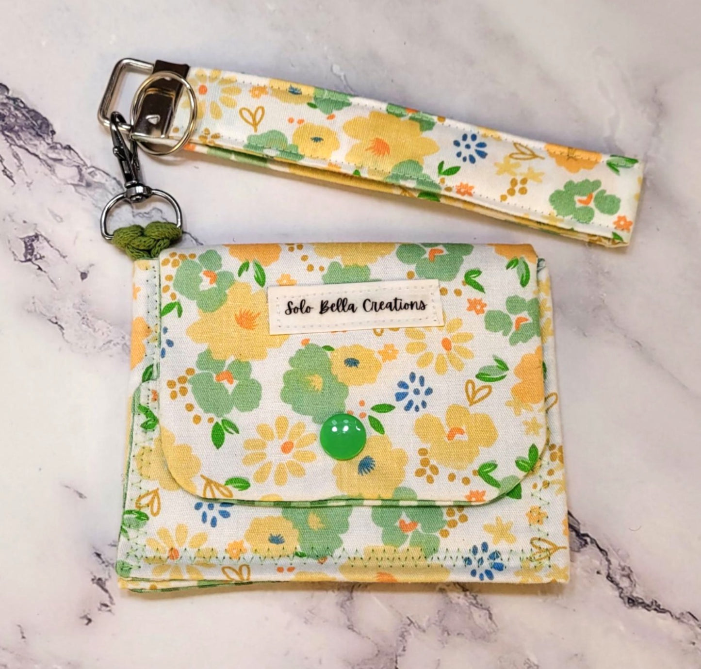 Tri-Fold wallet, wristlet combo