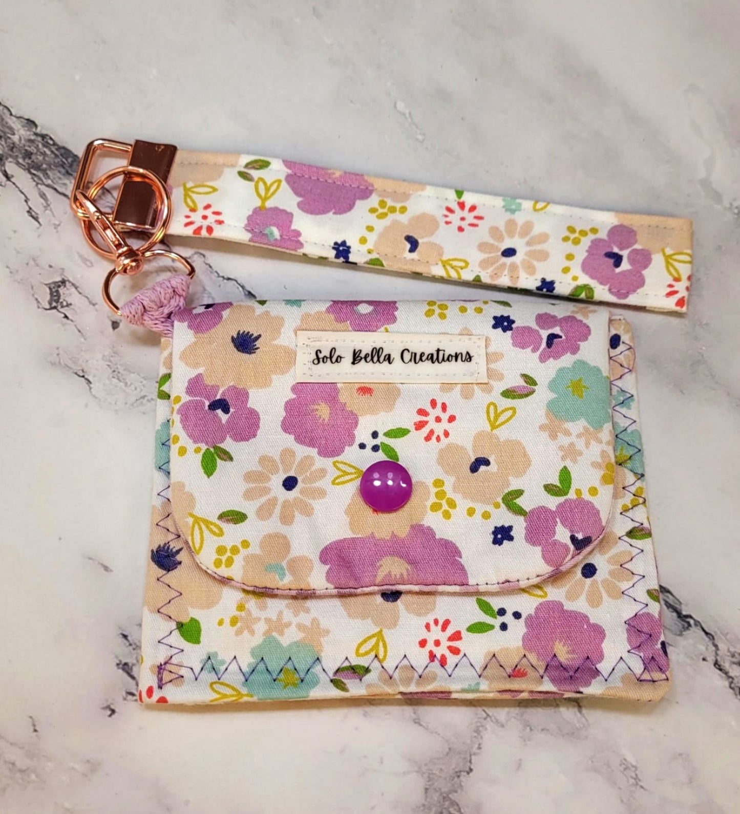 Tri-Fold wallet, wristlet combo