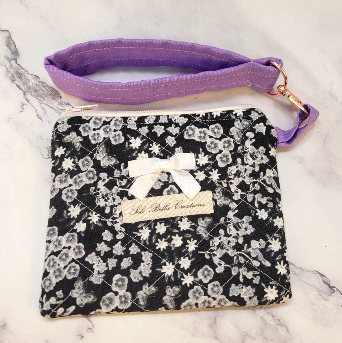 Quilted Zipper Wallets/Wristlet combo