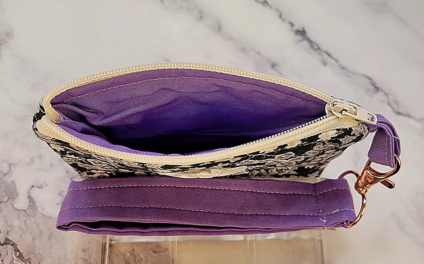 Quilted Zipper Wallets/Wristlet combo