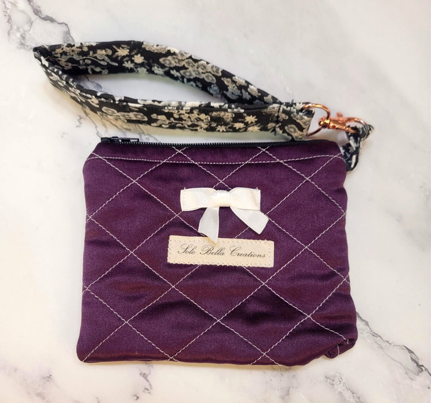 Quilted Zipper Wallets/Wristlet combo