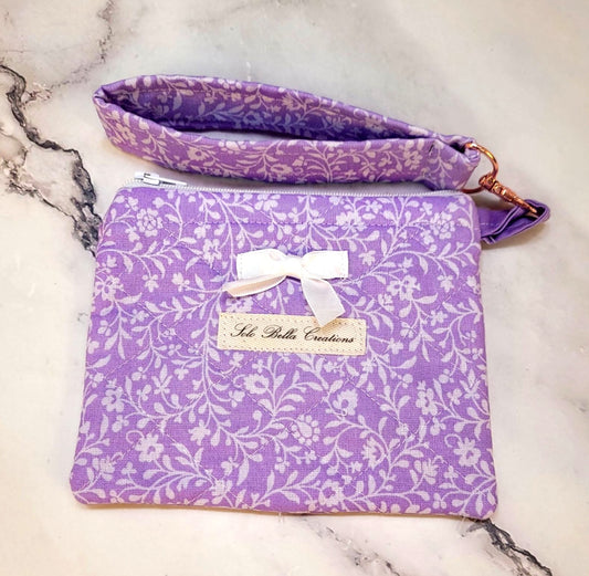 Quilted Zipper Wallets/Wristlet combo