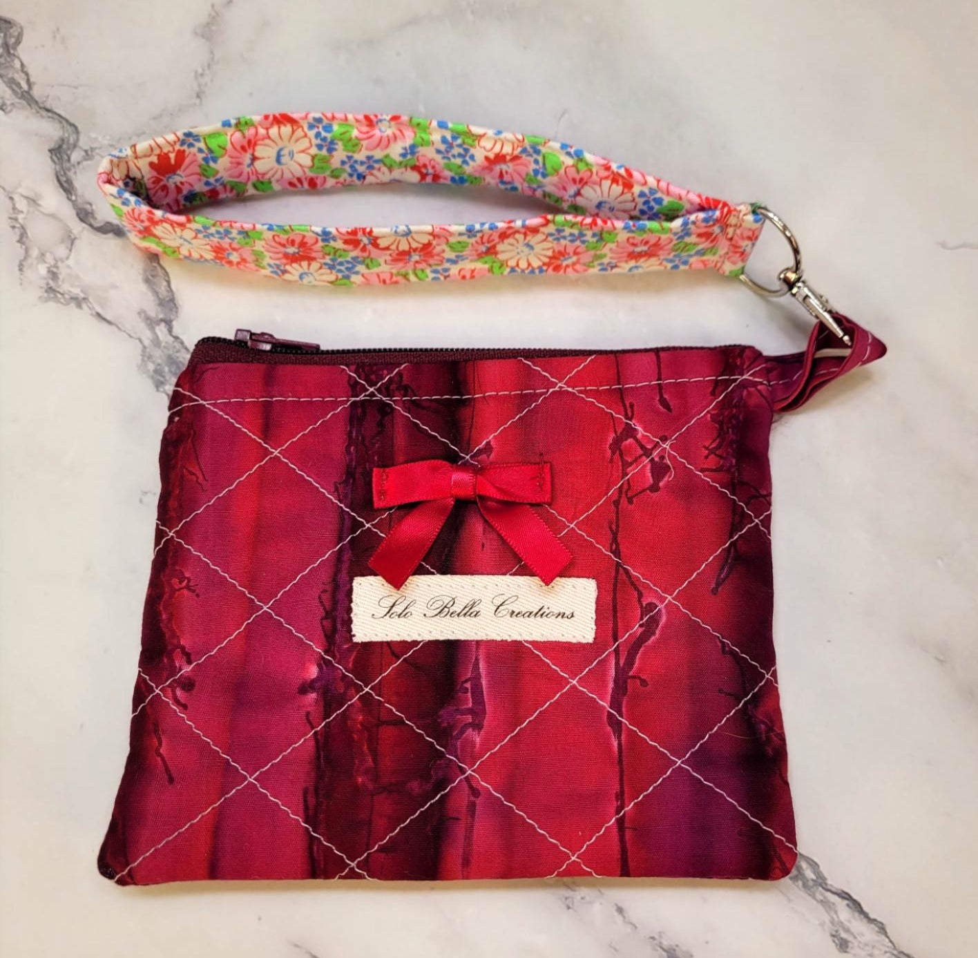 Quilted Zipper Wallets/Wristlet combo