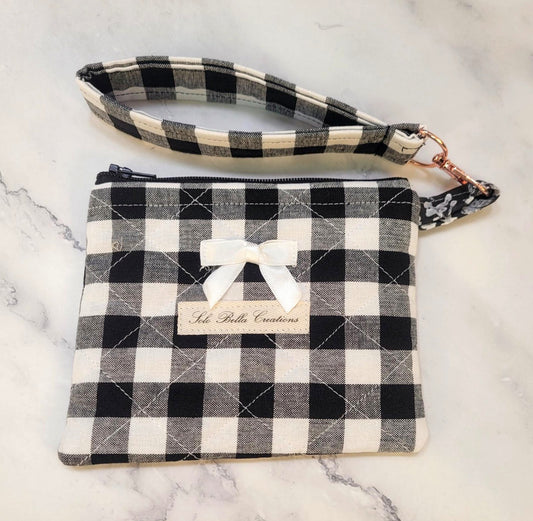 Quilted Zipper Wallets/Wristlet combo