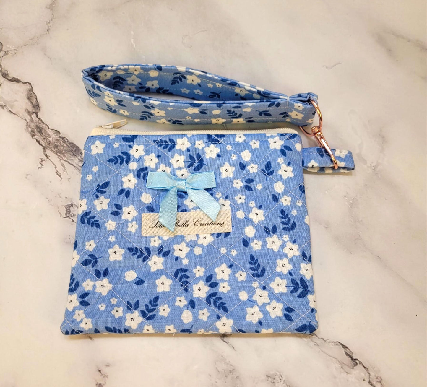 Quilted Zipper Wallets/Wristlet combo