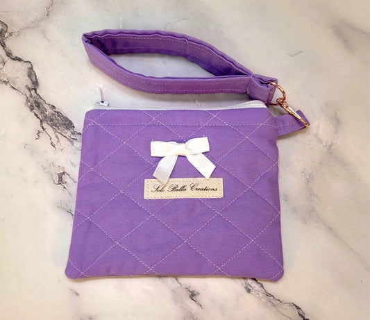 Quilted Zipper Wallets/Wristlet combo