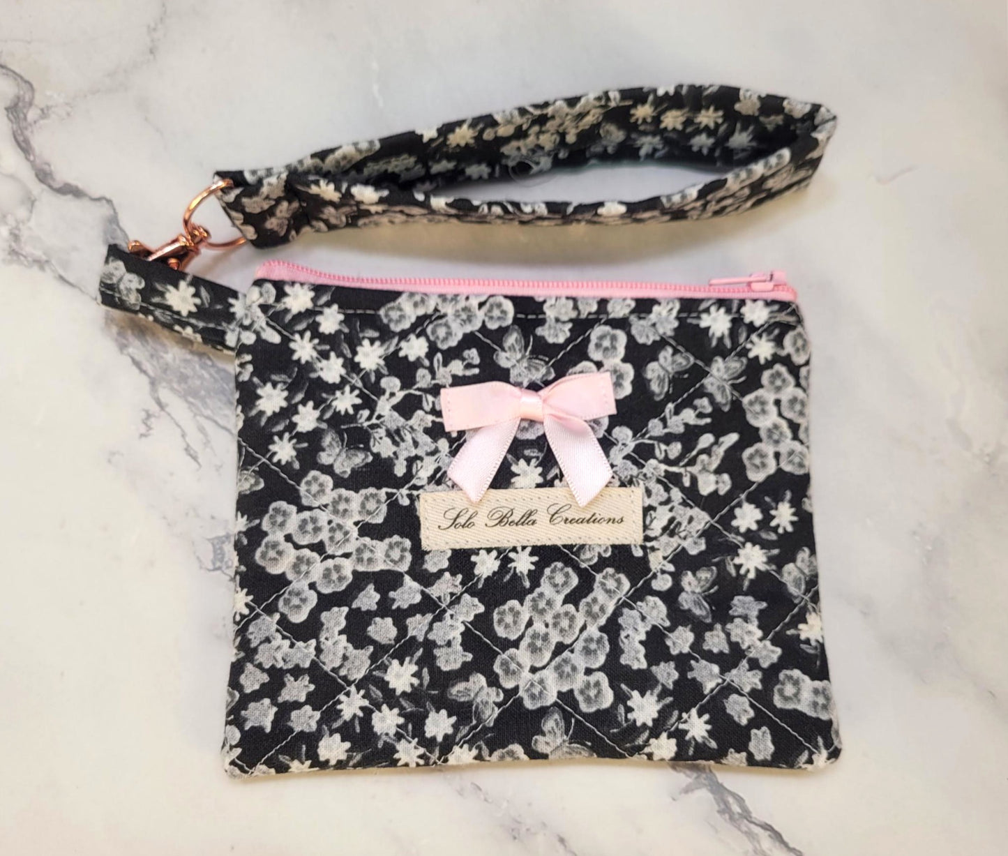 Quilted Zipper Wallets/Wristlet combo