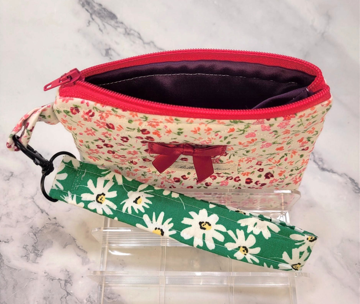 Quilted Zipper Wallets/Wristlet combo