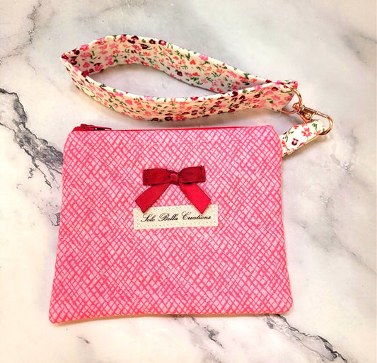 Quilted Zipper Wallets/Wristlet combo