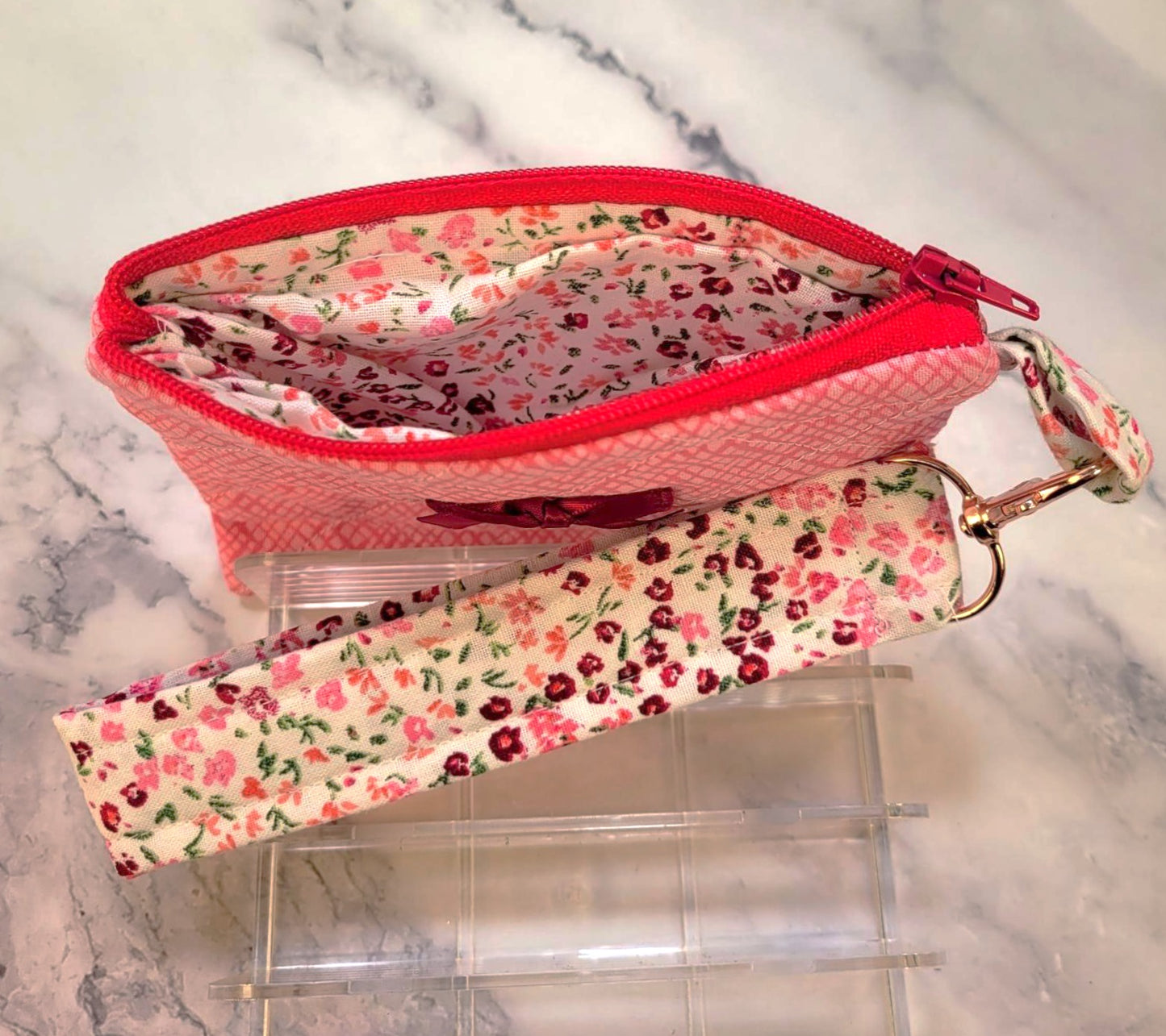 Quilted Zipper Wallets/Wristlet combo
