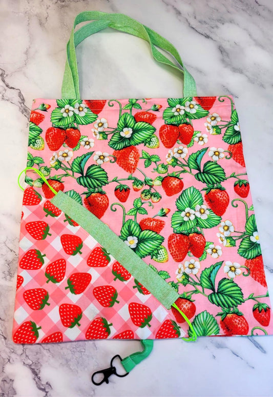 Strawberry Tote Bags