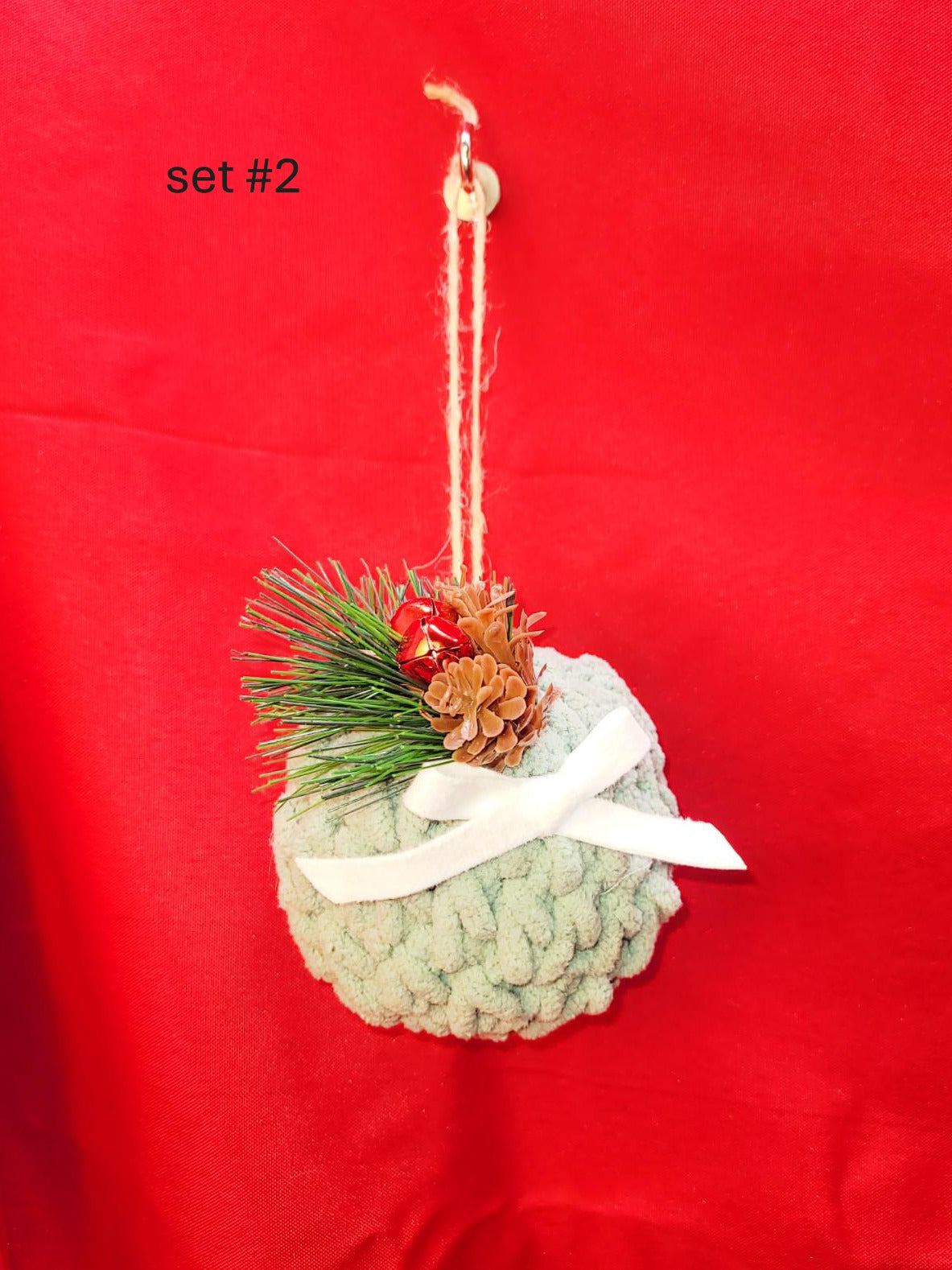 Crocheted Holiday Bulbs, set #2
