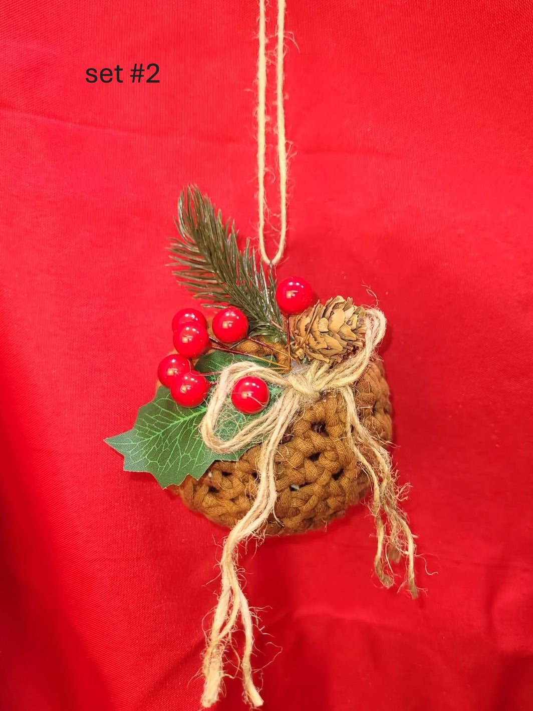 Crocheted Holiday Bulbs, set #2