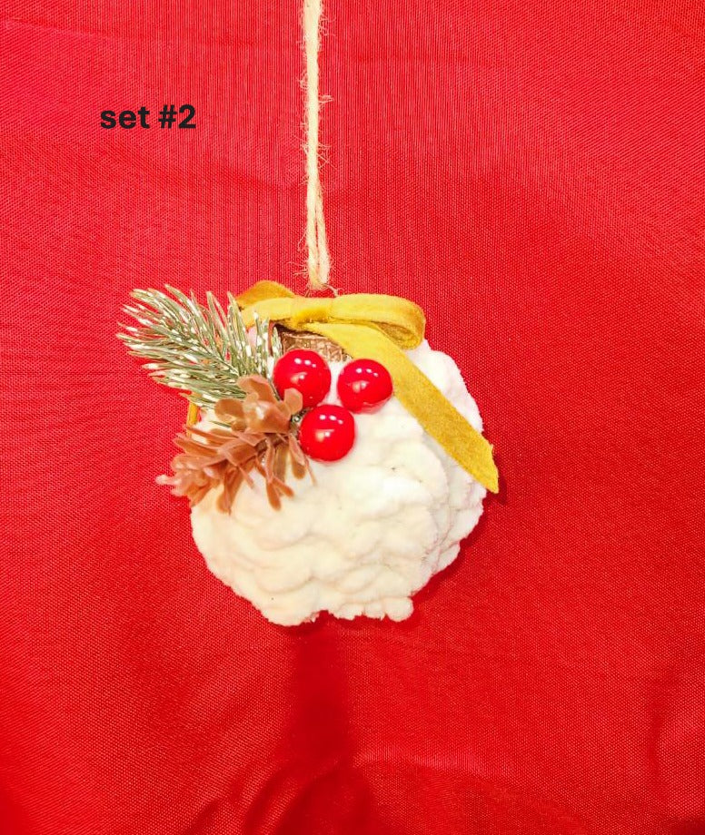 Crocheted Holiday Bulbs, set #2