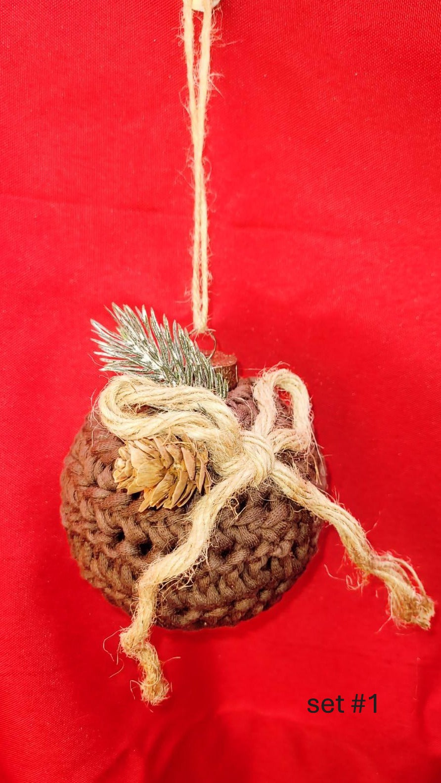 Crocheted Holiday Bulbs, set #1