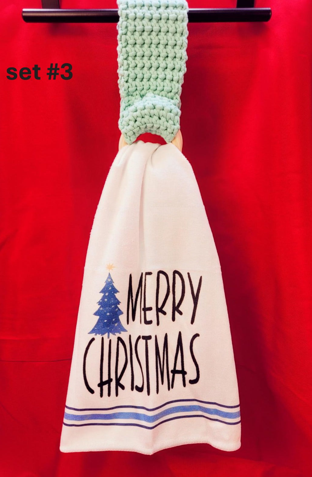 Crocheted Towel holder set #3