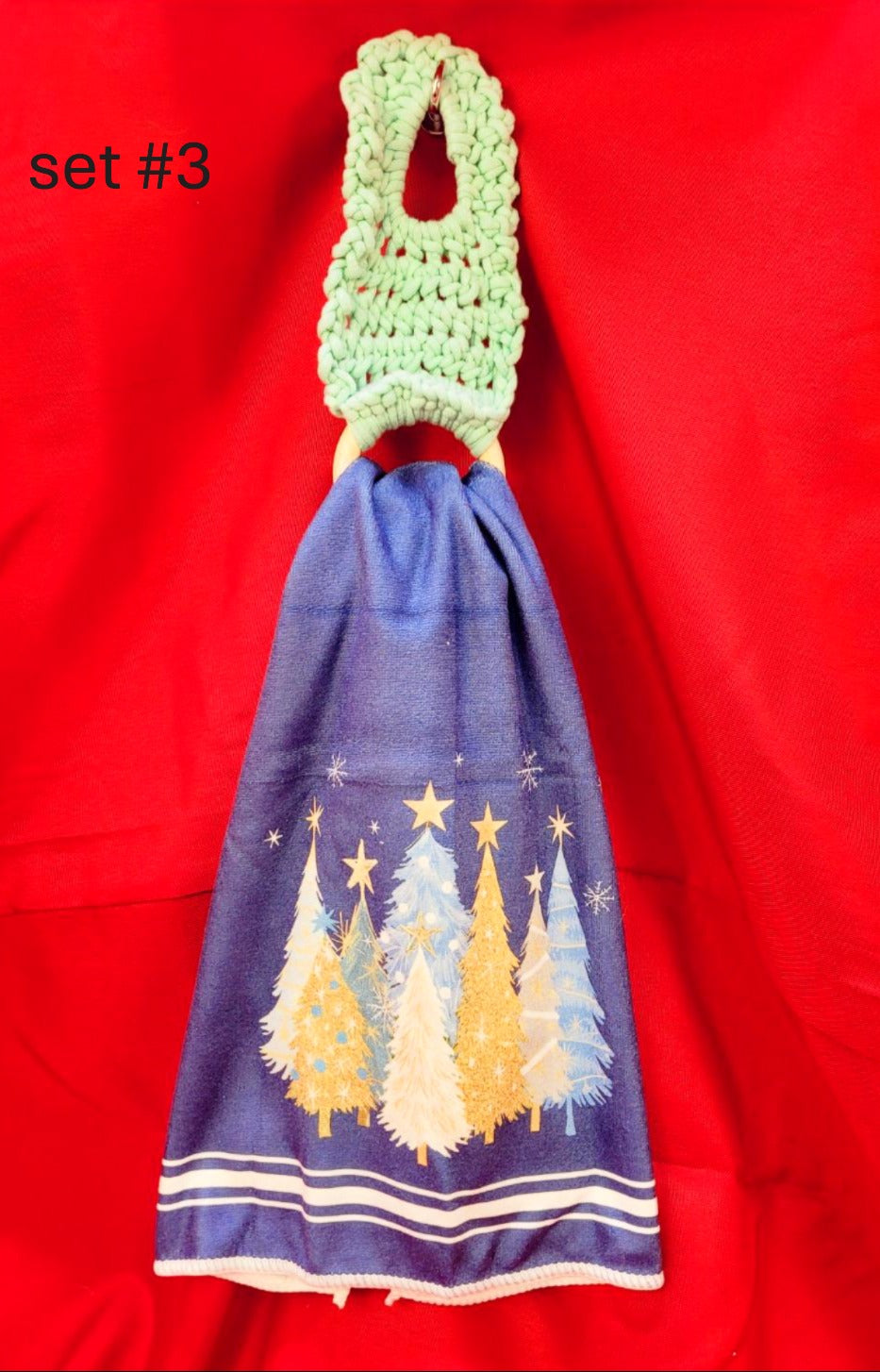 Crocheted Towel holder set #3