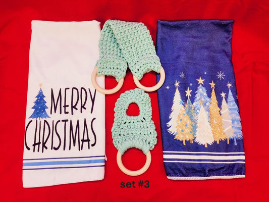 Crocheted Towel holder set #3