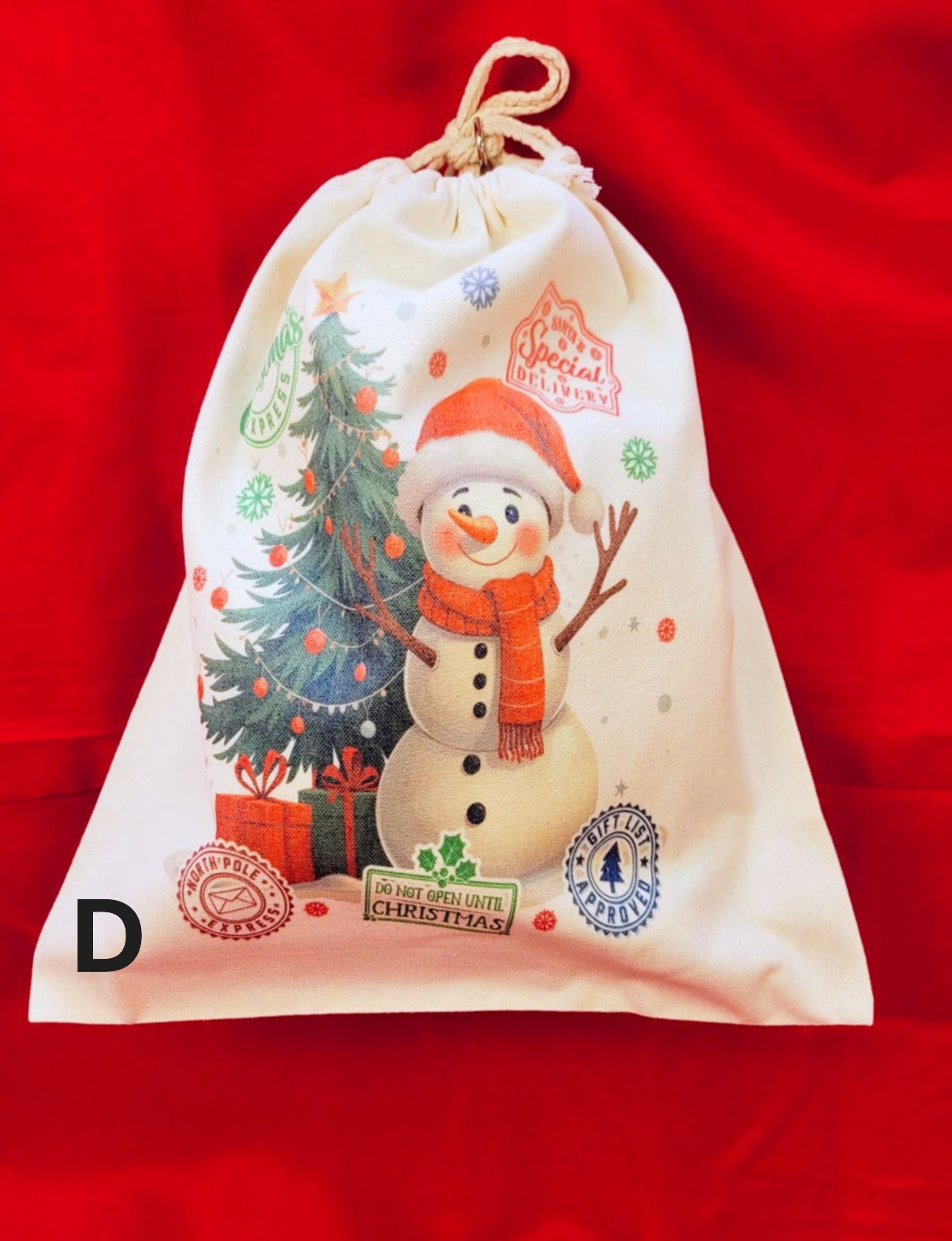 Canvas Santa Sacks