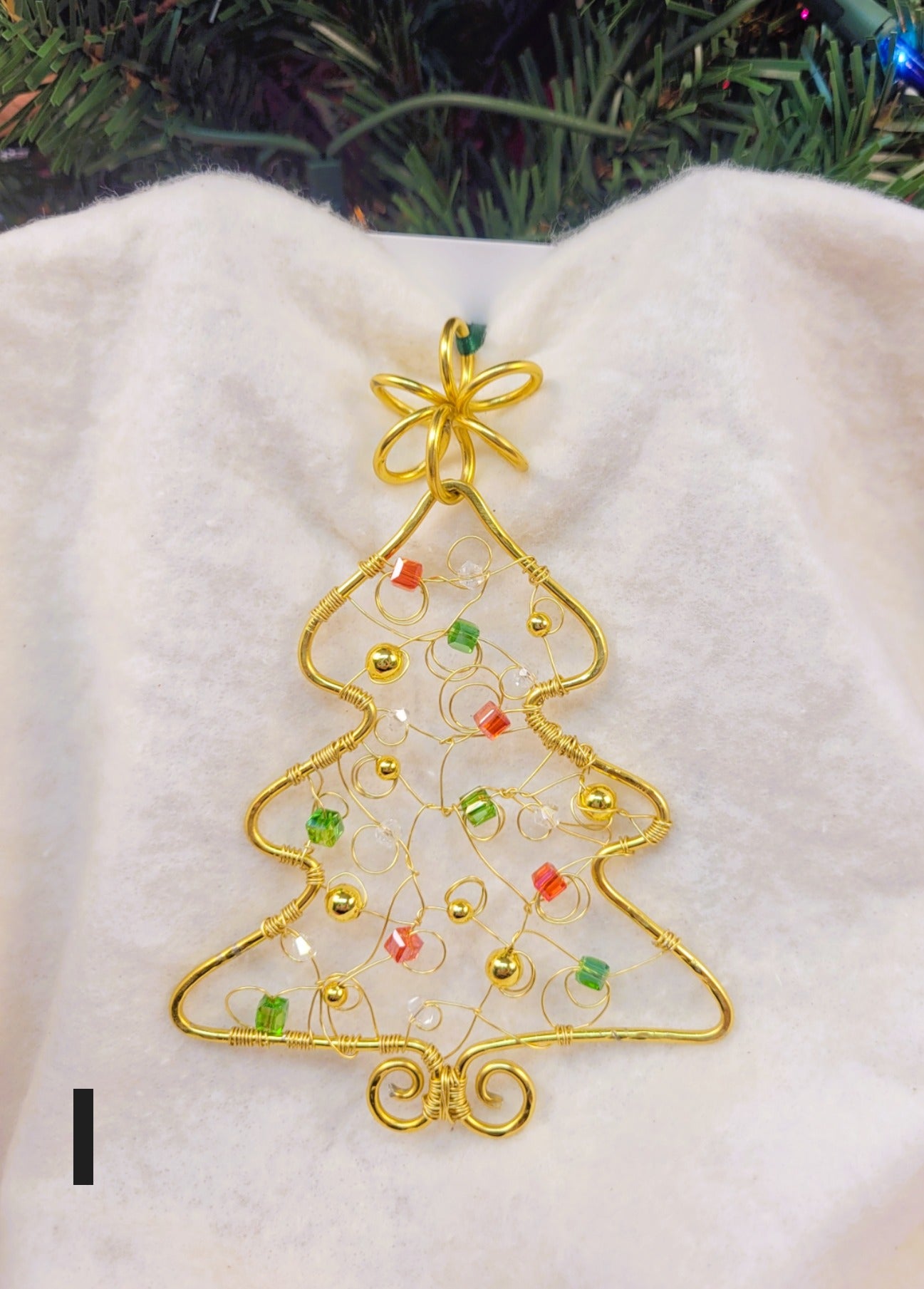 Hand Crafted Wire Tree ornaments