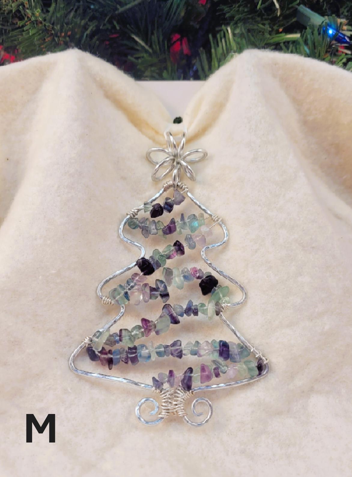 Hand Crafted Wire Tree ornaments