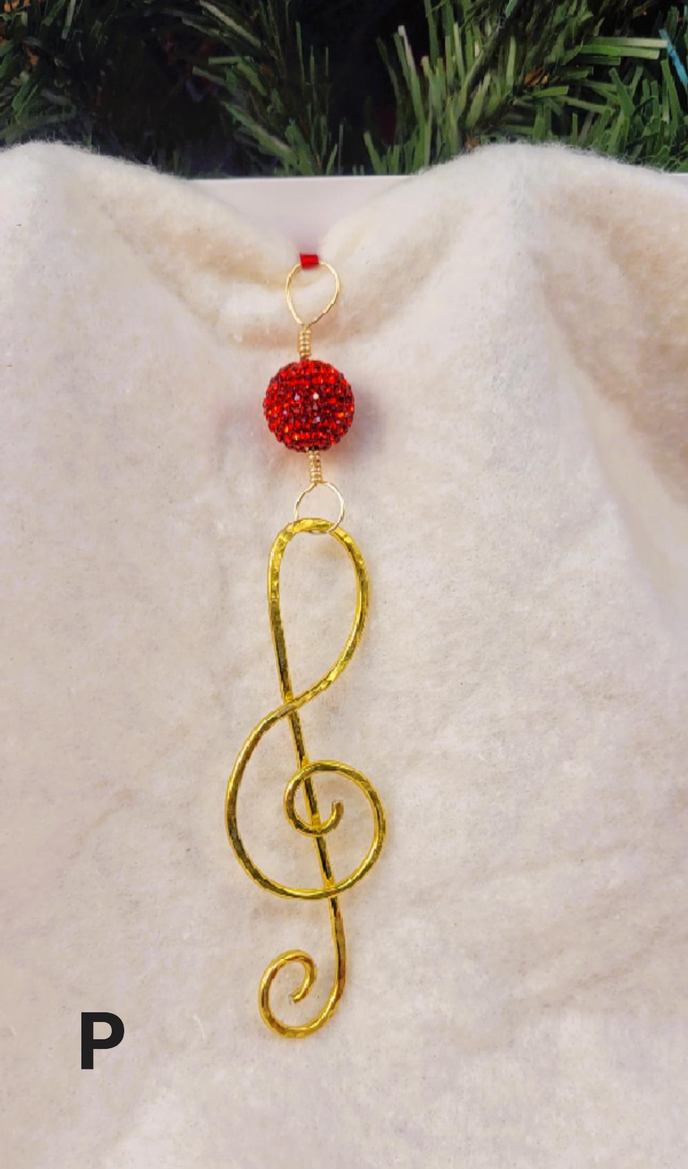 Hand Crafted Wire Tree ornaments